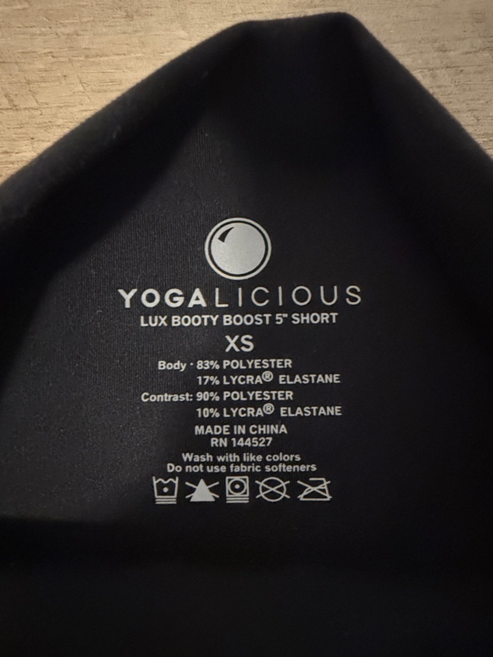 Yogalicious High-Waist Black Women's Butt Scrunch 5” Biker Shorts - Picture 3 of 3